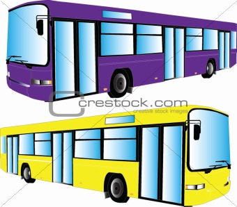 bus illustration collection