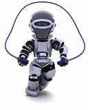 Robot skipping with rope