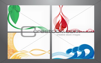 A set of abstract backgrounds