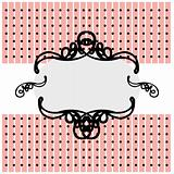 Template frame design for greeting card 
