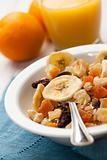 Muesli with dried fruits and nuts