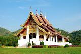 Thai temple in maephaluang.