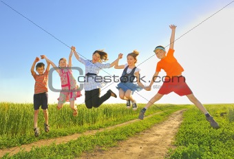 Jumping kids