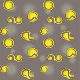 seamless pattern with yellow blots