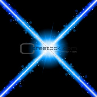 Laser Neon Blue Lights