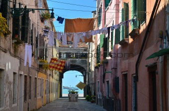 Venice. laundry drying.