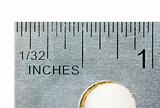Imperial stainless steel ruler