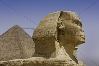 Egyptian Sphinx and the Pyramid