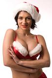Woman in Christmas Outfit