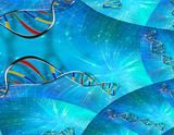DNA strand background