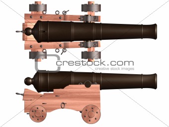 Isolated Ships Cannon