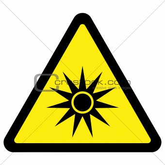 Optical Radiation Warning Sign