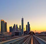sunset at Dubai, UAE