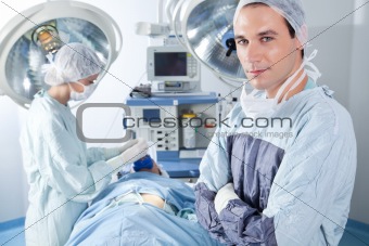 Portrait of male surgeon