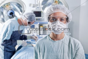Portrait of female surgeon