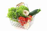 Vegetable mix in the Shopping cart