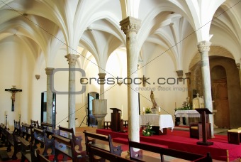 Interior of Mertola church, Portugal.