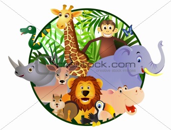 Wild animal cartoon