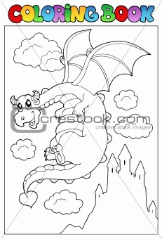 Coloring book with dragon 2