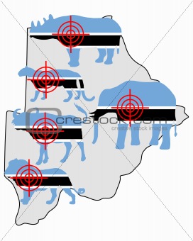 Big Five cross hairs Botswana