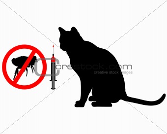 Cat flea vaccination