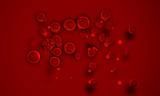 3d rendered illustration of blood cells 