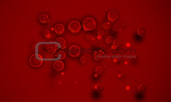 3d rendered illustration of blood cells 