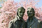 Brother Grimm sculpture in Kassel, Germany