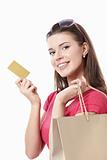 Girl with a credit card