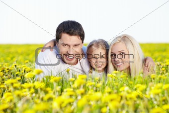 In the blossoming field