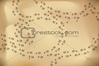 vector traces of feet