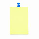 Blank Yellow Post-it Note