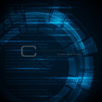 Abstract dark blue technical background with place for your text