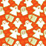 Halloween Ghost and Demon Pattern