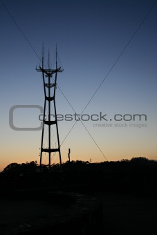 Radio towers at twin peaks