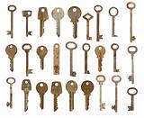 Collection of old used keys