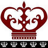 King Crown Icon and Border