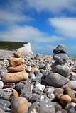 Pebble stack on beach