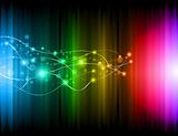 Futuristic Rainbow Lights Background for Poster