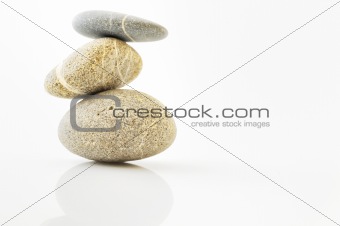 background with round peeble stones
