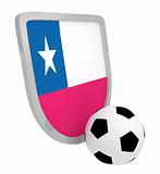Chile shield soccer isolated
