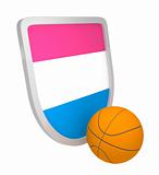 Croatia shield basketball isolated