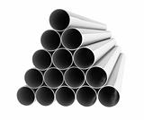 Metal tubes isolated