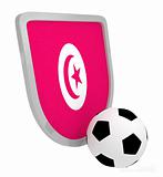 Tunisia shield soccer isolated