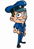 Cute Cartoon policeman