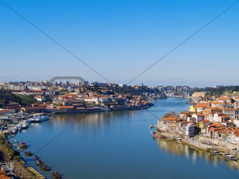 panorama of Porto and river Duoro