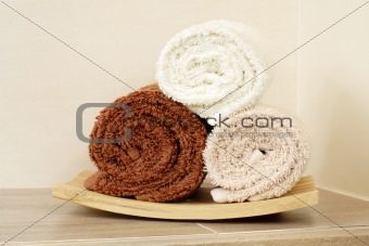 towels in a spa center