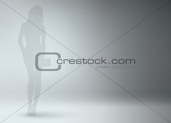 Simple background for model or exhibit