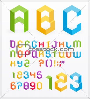 3D alphabet 