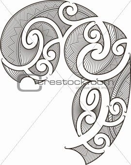 Image 3896716: Maori Tattoo Design From Crestock Stock Photos